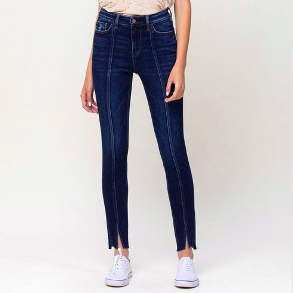 High Rise Ankle Skinny Jeans